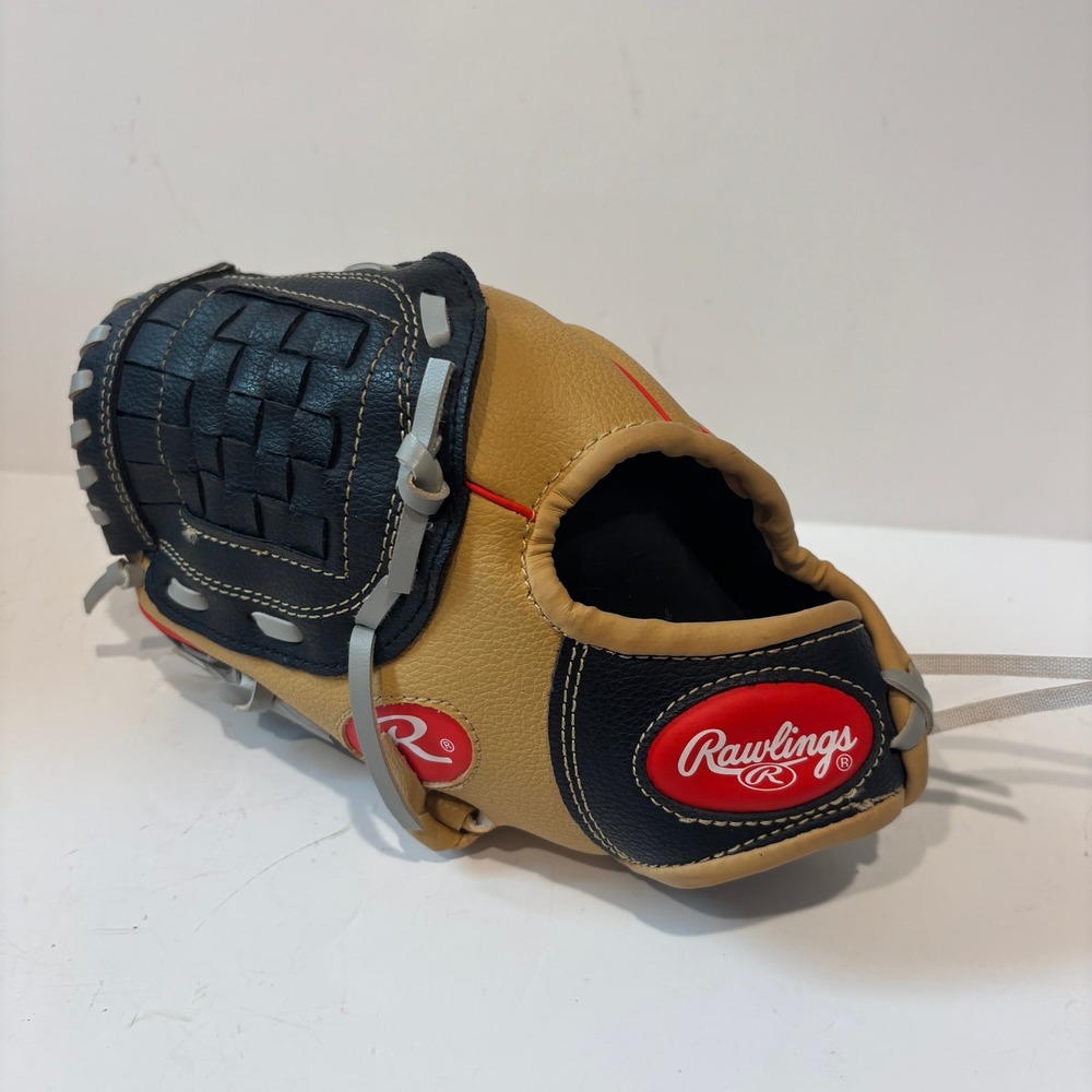 Rawlings Players Series 10 Inch Youth Baseball Glove Black Tan WPL10CBSG RHT